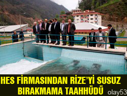 Rize Susuz Kalmayacak !