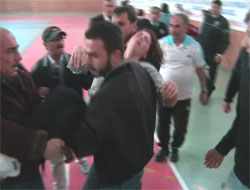 Rize'de Bayanlar Maçında Olay