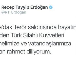 Cumhurbaşkanı Erdoğan’dan Taziye Mesajı