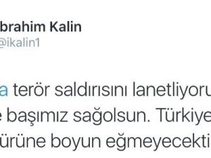 Cumhurbaşkanlığı Sözcüsü İbrahim Kalın: