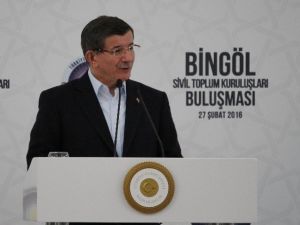 Başbakan Davutoğlu Bingöl’de Stk’larla Buluştu