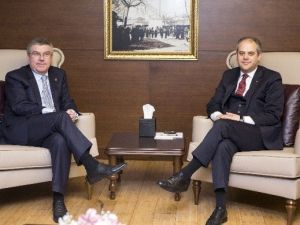 Bakan Çağatay Kılıç, Ioc Başkanı Thomas Bach İle Bir Araya Geldi