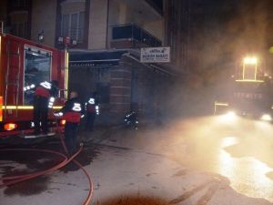 Fatsa’da Kalorifer Dairesi Yangını