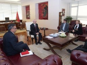 Kılıçdaroğlu, Harp Malulü Gaziler, Şehit, Dul Ve Yetimleri Derneği Genel Başkanı İle Görüştü