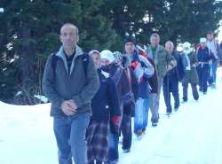 Trabzon'da Doğaseverler Karlı Dağlarda Buluştu