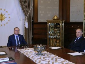 Cumhurbaşkanı Erdoğan, Mgk Genel Sekreteri Hacımüftüoğlu’nu Kabul Etti