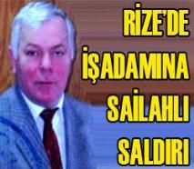 Rize'de silahlı saldırı 2 yaralı