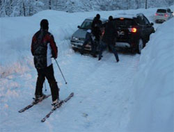 Fransızlar Ayder'de kayağın keyfini çıkarıyor!