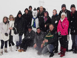 Isırlık'ta Kar Şenliği Yapıldı