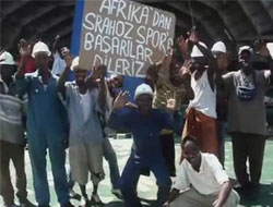 Afrika'dan Rize'ye Taraftar Desteği