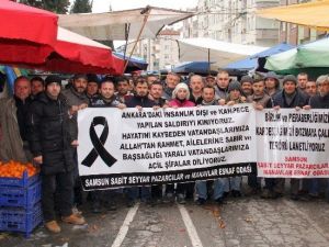 Samsunlu Pazarcılardan Teröre Tepki