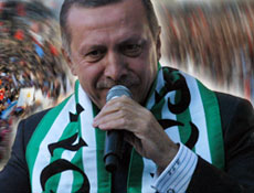 Mitingi güldüren hoca fıkrası
