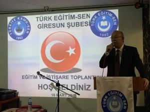 Türk Eğitim-sen Giresun Şubesi İstişare Toplantısı Yapıldı