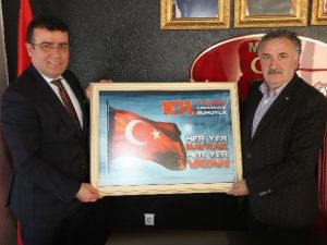 Taşçı’dan Mhp’ye Ziyaret
