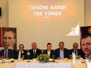 Ak Partili Vekiller Teröre Karşı ’Tek Yürek’ Oldu