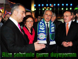 İstanbul Valisi Rize Gecesinde