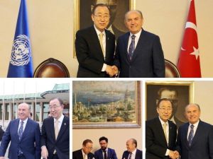 Kadir Topbaş, Bm Genel Sekreteri Ban-ki Moon İle Bir Araya Geldi