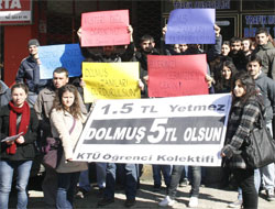KTÜ'lü Öğrenciler ile dolmuşçular karşı karşıya