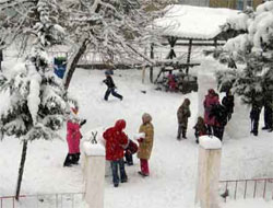 Rize'de Kar Yağışı Okulları Tatil Ettirdi