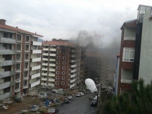 İnşaat Halindeki Apartmanda Yangın Çıktı