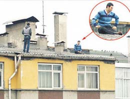 İntihar etmek için çatıya çıktı ve...