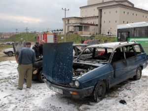 Hastane Bahçesinde Korku Dolu Anlar