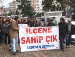 Ardeşen hastane için yürüdü