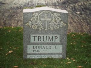 Trump’ı Kızdıracak Mezar Taşı