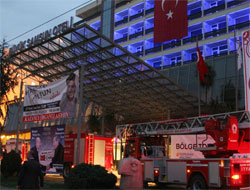 Samsun'da otel yangını