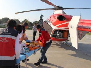 Ambulans Helikopter Kalbi Duran Bebek İçin Havalandı