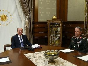 Cumhurbaşkanı Erdoğan, Genelkurmay Başkanı Orgeneral Akar’ı Kabul Etti