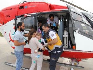 Ambulans Helikopter 20 Aylık Bebek İçin Havalandı