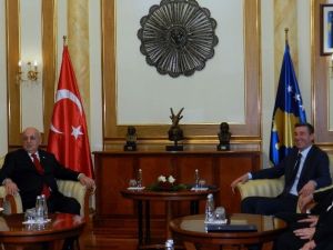 Tbmm Başkanı Kahraman, Kosovalı Mevkidaşı Veseli’yle Görüştü
