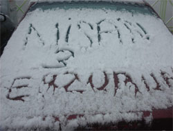 Erzurum'da nisan kar'ı sürprizi!
