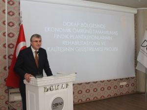 Dokap’tan Ömrünü Tamamlamış Fındık Bahçelerine Çözüm Projesi