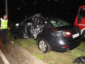 Sigortacılar İstanbul Dönüşü Kaza Yaptı: 1 Ölü, 1 Yaralı