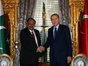 Cumhurbaşkanı Erdoğan, Pakistan Cumhurbaşkanı Memnun Hüseyin’i Kabul Etti