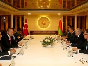 Cumhurbaşkanı Erdoğan, Belarus Cumhurbaşkanı Lukashenko’yu Kabul Etti