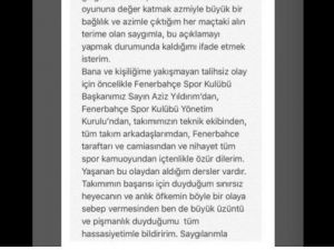 Caner Erkin: "Büyük Üzüntü Ve Pişmanlık Duyuyorum"