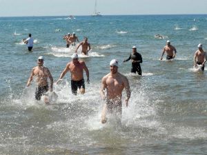Muğla’da Uluslararası Açık Su Yüzme Yarışı Yapıldı