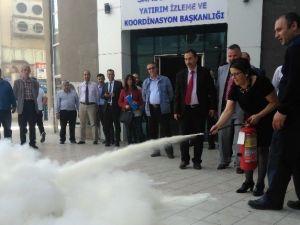 Yatırım İzleme Personeline Yangın Eğitimi