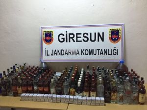 Giresun’da Kaçak İçki Ve Sigara Operasyonu