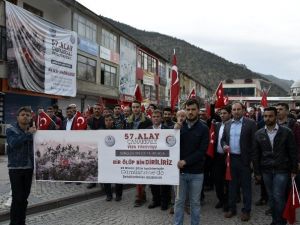 Gümüşhane’de 57.alay’a Ahde Vefa Yürüyüşü