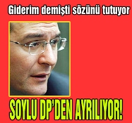 Soylu DP'yi bırakıyor!