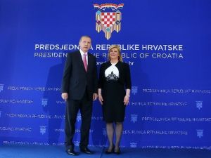 Erdoğan, Hırvatistan Cumhurbaşkanı Kitaroviç İle Görüştü