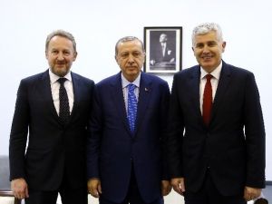 Erdoğan, Bosna Hersek Cumhurbaşkanlığı Konsey Üyelerini Kabul Etti