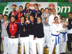 Karate şampiyonası Rize'de sona erdi