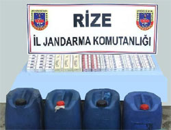 Jandarma kaçak sigara ve mazot avcısı!