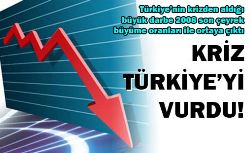 Kriz Türkiye'yi vurdu