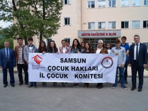 Samsun Çocuk Hakları İl Çocuk Komitesi Omüçem’i Ziyaret Etti